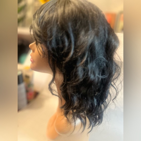 Fashion Wig Black Spiral Curl with Bangs - Picture 4 of 7